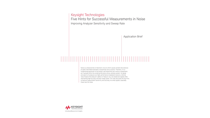 Improving Noise Measurement Sensitivity and Sweep Rate
